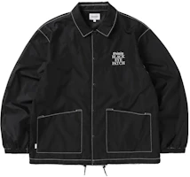 thisisneverthat FW22 Black Solid Color Button-Up Jacket Long Sleeve. TNT2022100801 thisisneverthat FW22 Black Solid Color Button-Up Jacket Long Sleeve. TNT2022100801