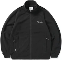 thisisneverthat FW22 Black Zip-Up Stand Collar Jacket TN223FOWLS03BK thisisneverthat FW22 Black Zip-Up Stand Collar Jacket TN223FOWLS03BK