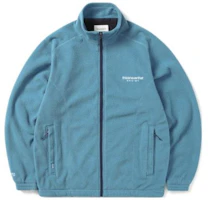 thisisneverthat FW22 Blue Stand Collar Zip-Up Jacket TN223FOWLS03BL thisisneverthat FW22 Blue Stand Collar Zip-Up Jacket TN223FOWLS03BL