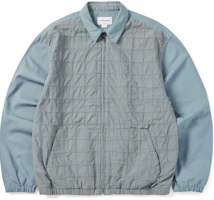 thisisneverthat FW22 Colorblock Zip-Up Collared Jacket Grey TNT2022093022 thisisneverthat FW22 Colorblock Zip-Up Collared Jacket Grey TNT2022093022