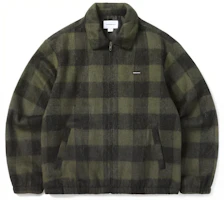 thisisneverthat FW22 Plaid Fleece-Lined Waist-Tapered Jacket Unisex TN223ROWLS01OV thisisneverthat FW22 Plaid Fleece-Lined Waist-Tapered Jacket Unisex TN223ROWLS01OV