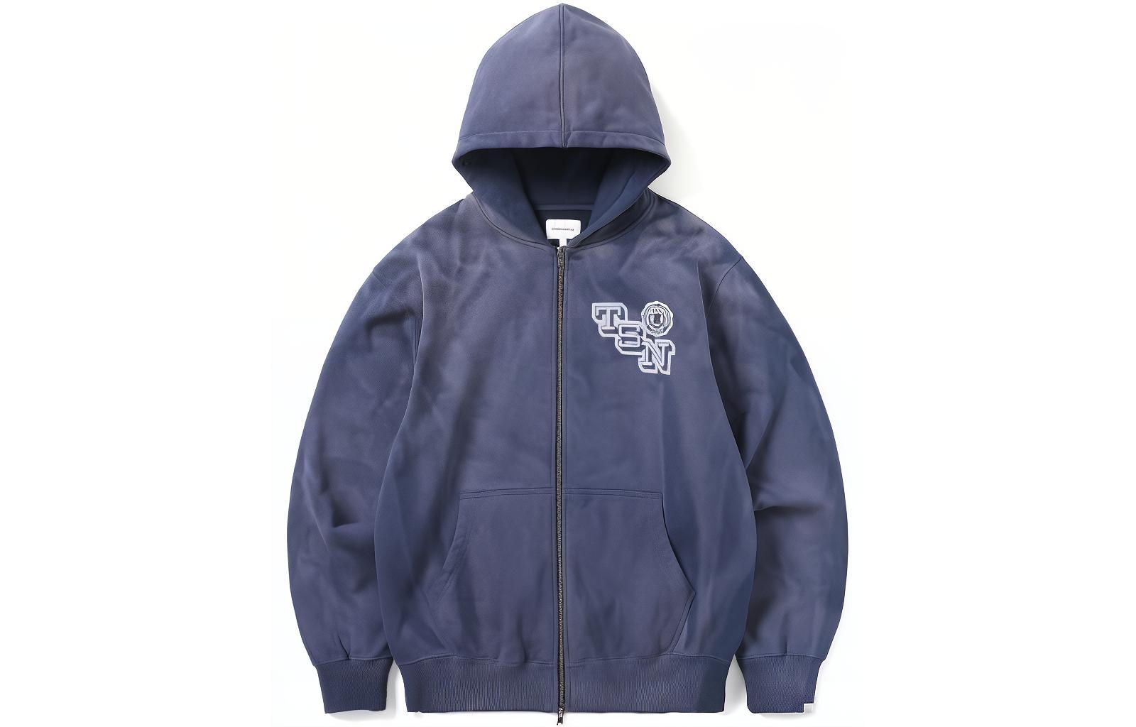 thisisneverthat FW22 Solid Color Hoodie Jacket Unisex - Blue. TN223TSWHZ01NA