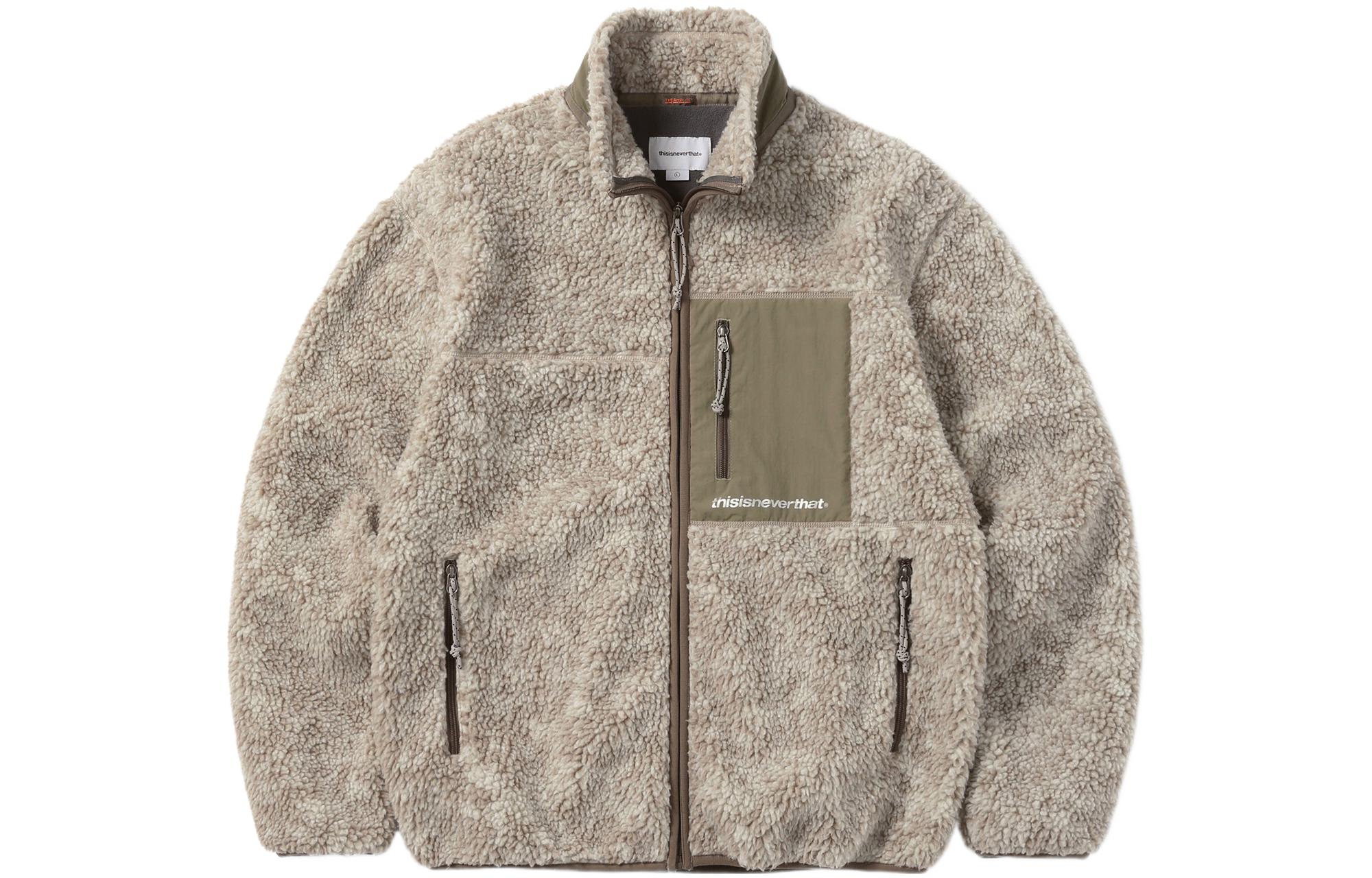 thisisneverthat FW22 Zip-Up Patch Pocket Jacket Brown TN223BOWHS01SO