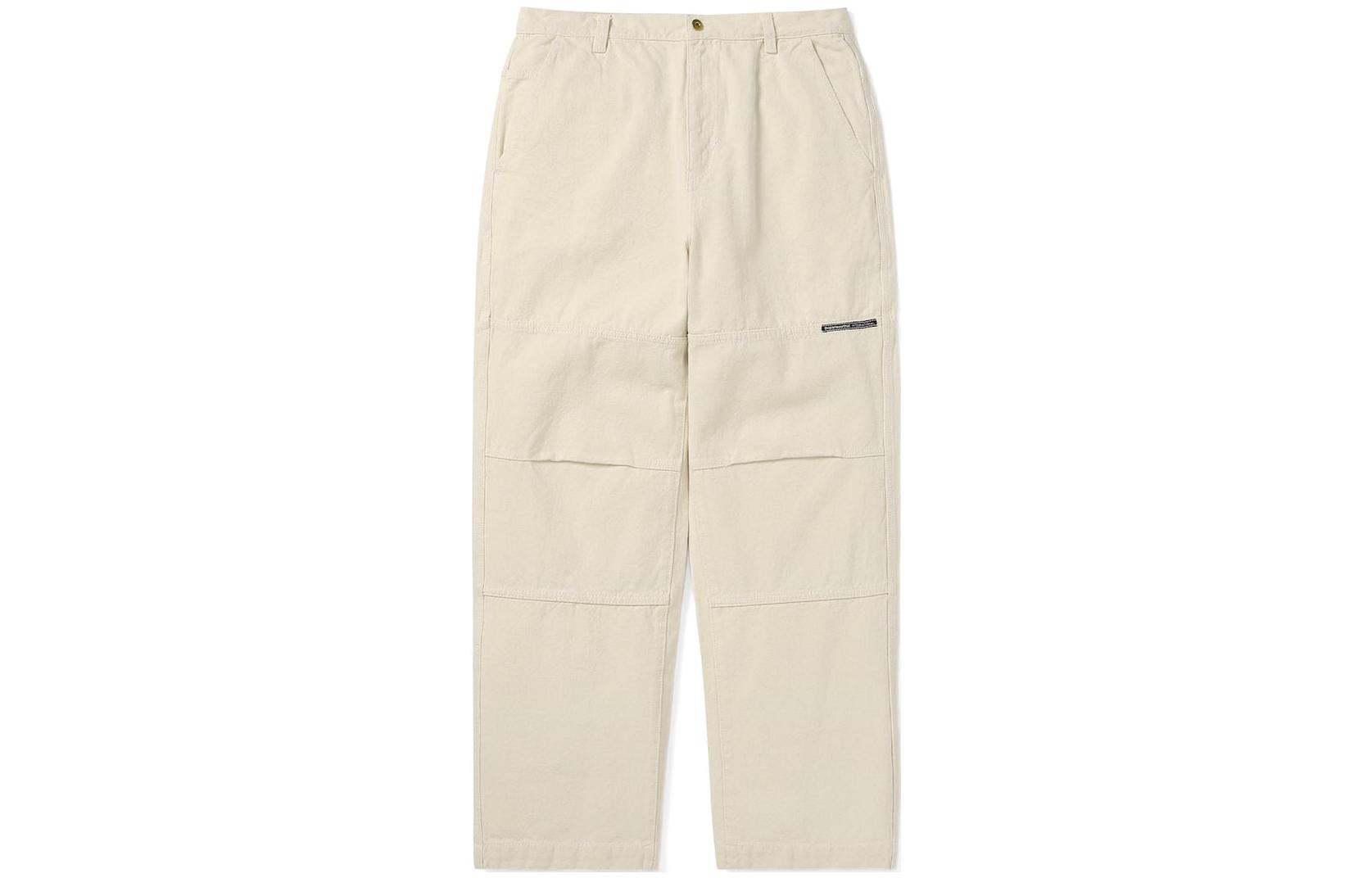 Thisisneverthat FW23  Khaki Colorblock Straight-Leg Pants TN233WPACP03NAT