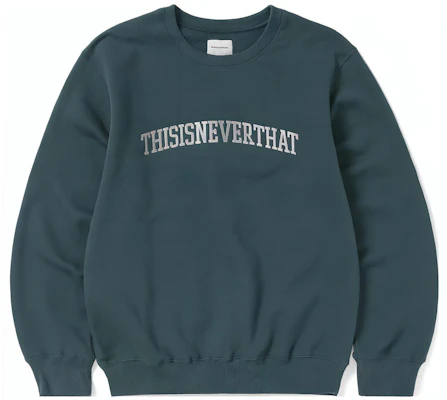 thisisneverthat FW23 拱形LOGO印花绿字母长袖卫衣 男女同款 TN230TSWCW02IDG Buy thisisneverthat FW23 拱形LOGO印花绿字母长袖卫衣 男女同款 TN230TSWCW02IDG