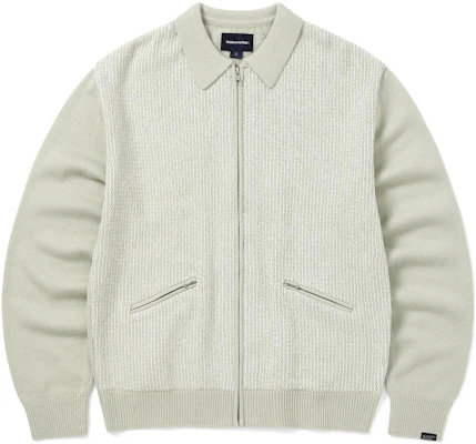 thisisneverthat FW23 拼色拉链夹克 男女同款 - 灰色 TN233KKNZK03IVR Buy thisisneverthat FW23 拼色拉链夹克 男女同款 - 灰色 TN233KKNZK03IVR