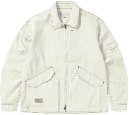 thisisneverthat FW23 Chaqueta Beige Unisex con Costura en Contraste Blanca. TN233WOWLS03ECR Buy thisisneverthat FW23 Chaqueta Beige Unisex con Costura en Contraste Blanca. TN233WOWLS03ECR