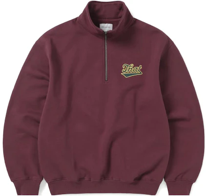 Sudadera Unisex thisisneverthat FW23 Half Zip Heather Bordada Roja TN233TSWHA02BGY Buy Sudadera Unisex thisisneverthat FW23 Half Zip Heather Bordada Roja TN233TSWHA02BGY