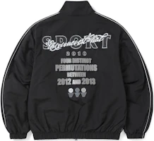 thisisneverthat FW23 Letter Logo Collared Long-Sleeve Jacket BLACK TN233WOWHS01BLK thisisneverthat FW23 Letter Logo Collared Long-Sleeve Jacket BLACK TN233WOWHS01BLK