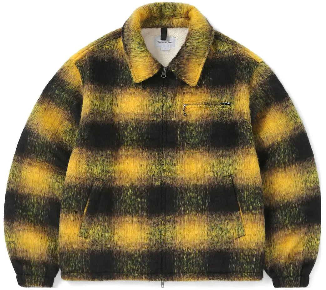 thisisneverthat-fw-23-plaid-zip-relaxed-jacket-unisex-yellow-tn-233-rowls-01-yel