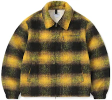 thisisneverthat FW23 Plaid Zip Relaxed Jacket Unisex Yellow. TN233ROWLS01YEL thisisneverthat FW23 Plaid Zip Relaxed Jacket Unisex Yellow. TN233ROWLS01YEL