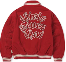 thisisneverthat FW23 Red Button-Up Collared Jacket Unisex TN233WOWLS05RED thisisneverthat FW23 Red Button-Up Collared Jacket Unisex TN233WOWLS05RED