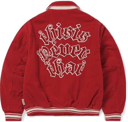 thisisneverthat FW23 Chaqueta Roja Unisex con Botones y Cuello TN233WOWLS05RED Buy thisisneverthat FW23 Chaqueta Roja Unisex con Botones y Cuello TN233WOWLS05RED