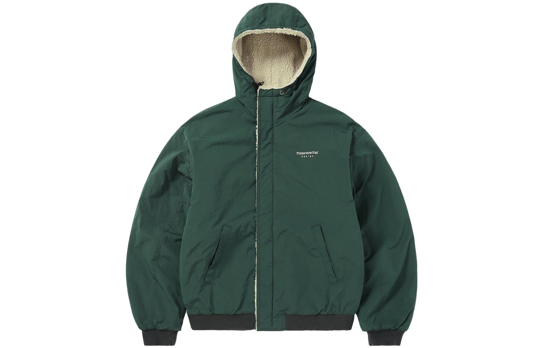 thisisneverthat FW23 Reversible Logo Hooded Jacket Green Men’s TN233FOWHS02GRN