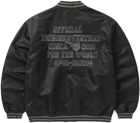 thisisneverthat FW23 条纹字母宽松版夹克 黑色 男女通用 TN233WOWLS01BKA Buy thisisneverthat FW23 条纹字母宽松版夹克 黑色 男女通用 TN233WOWLS01BKA
