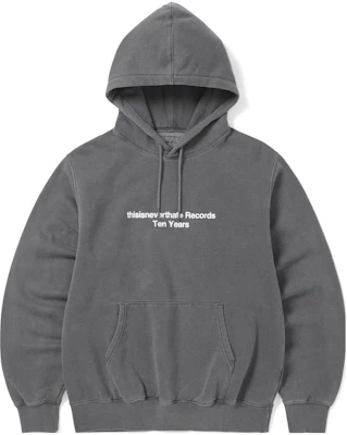 thisisneverthat FW23 Hoodie Ten Years Records Abu-abu Charcoal Unisex Pullover TN233TSWHO04CHA Buy thisisneverthat FW23 Hoodie Ten Years Records Abu-abu Charcoal Unisex Pullover TN233TSWHO04CHA