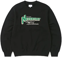 thisisneverthat FW23 TNT League Crewneck Chain Embroidered Sweatshirt Black Unisex TN233TSWCW04BLK thisisneverthat FW23 TNT League Crewneck Chain Embroidered Sweatshirt Black Unisex TN233TSWCW04BLK