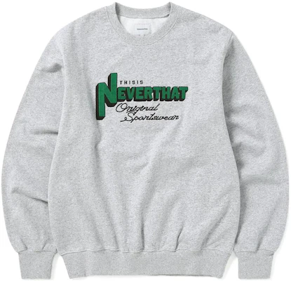 thisisneverthat FW23 TNT联盟标志男女同款灰色圆领卫衣 TN233TSWCW04HGR Buy thisisneverthat FW23 TNT联盟标志男女同款灰色圆领卫衣 TN233TSWCW04HGR
