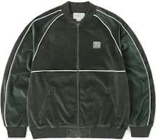 thisisneverthat FW23 Velour Track Jacket Green Unisex Retro Sportswear. TN233TTOLP01GRN thisisneverthat FW23 Velour Track Jacket Green Unisex Retro Sportswear. TN233TTOLP01GRN