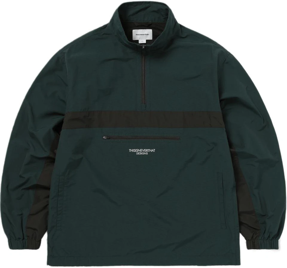thisisneverthat-fw-24-half-zip-sports-pullover-green-long-sleeve-sweatshirt-tn-243-wtolp-01-grn