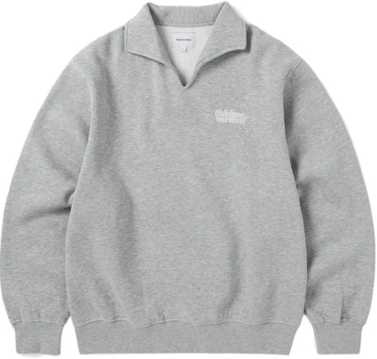 thisisneverthat FW24 Sudadera Gris Jaspeado con Logo y Cuello Abierto. TN243TSWOW04HGR Buy thisisneverthat FW24 Sudadera Gris Jaspeado con Logo y Cuello Abierto. TN243TSWOW04HGR