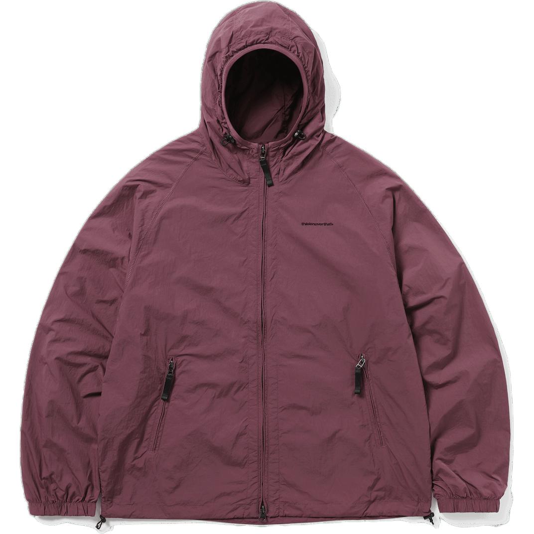 thisisneverthat FW24 SP-Logo Windbreaker Plum Jacket Unisex Raglan Sleeve Embroidery TN243WOWLS05PUM