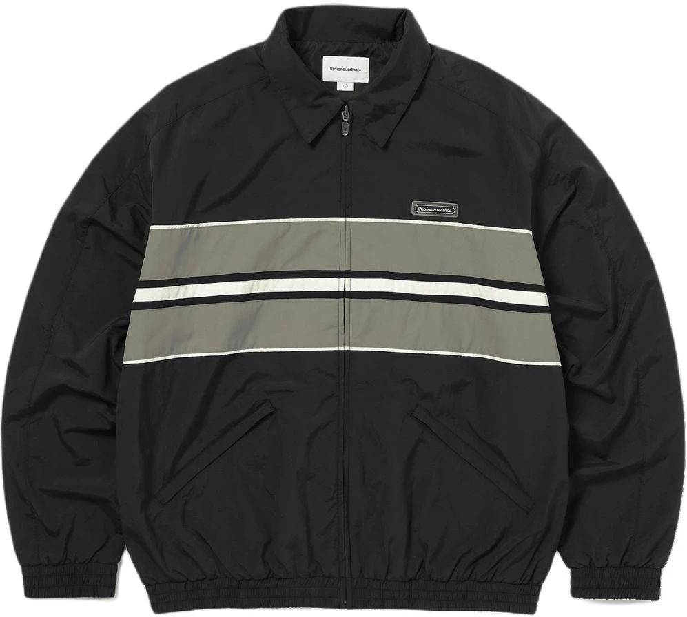 thisisneverthat-fw-24-sport-wind-jacket-multicolor-striped-zip-long-sleeve-black-tn-243-wowls-10-blk