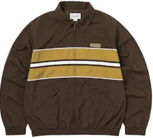 thisisneverthat FW24 Sport Wind Jacket Multicolor Striped Zip Brown Jacket TN243WOWLS10BRN thisisneverthat FW24 Sport Wind Jacket Multicolor Striped Zip Brown Jacket TN243WOWLS10BRN