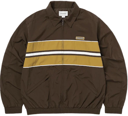 thisisneverthat FW24 Jaket Angin Sukan Jalur Coklat Multicolor Zip TN243WOWLS10BRN Buy thisisneverthat FW24 Jaket Angin Sukan Jalur Coklat Multicolor Zip TN243WOWLS10BRN