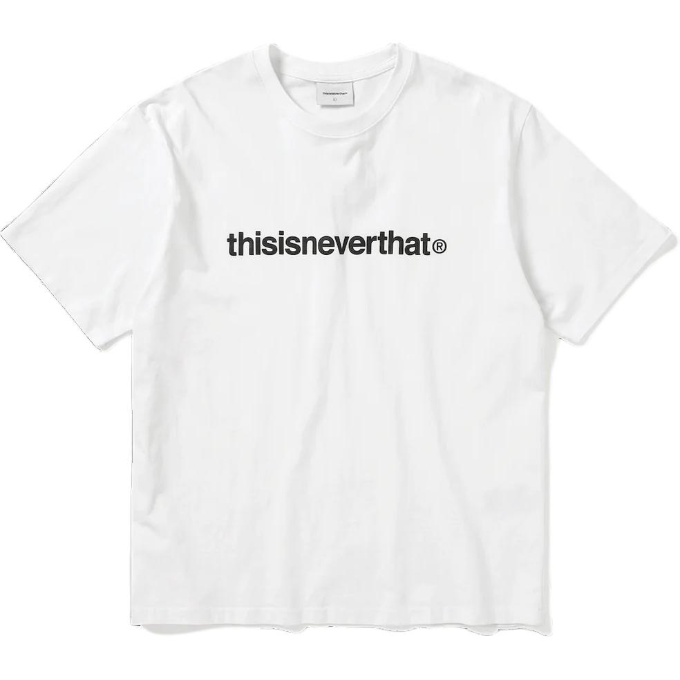 Thisisneverthat FW24 T-Logo Tee Unisex White Short-Sleeve Casual Graphic Shirt TN240TTSST01WHT