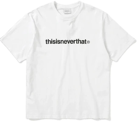 Thisisneverthat FW24 T-Logo Tee Unisex White Short-Sleeve Casual Graphic Shirt TN240TTSST01WHT Buy Thisisneverthat FW24 T-Logo Tee Unisex White Short-Sleeve Casual Graphic Shirt TN240TTSST01WHT