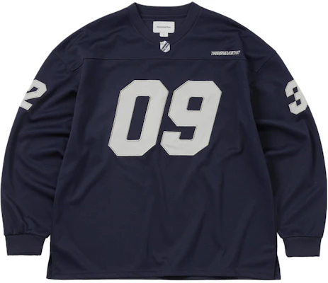 thisisneverthat FW25 Navy Football Jersey Numeric Logo Unisex Long Sleeve Shirt TN253WTOLP01NAV Buy thisisneverthat FW25 Navy Football Jersey Numeric Logo Unisex Long Sleeve Shirt TN253WTOLP01NAV