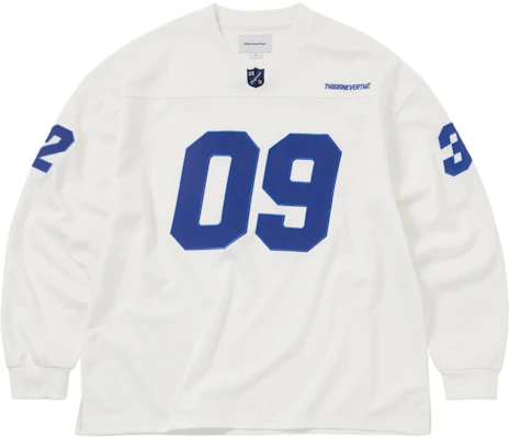 thisisneverthat FW25 White Football Jersey Numeric Logo Long Sleeve Unisex TN253WTOLP01WHT Buy thisisneverthat FW25 White Football Jersey Numeric Logo Long Sleeve Unisex TN253WTOLP01WHT
