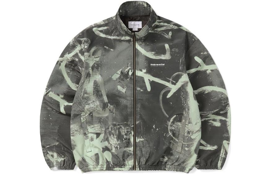 thisisneverthat Grey INTL. Team Abstract Full-Print Jacket. TN230WOWLS01-WAL