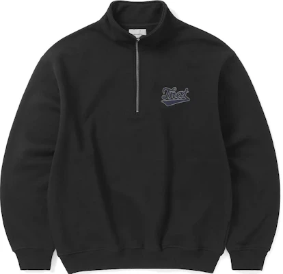 thisisneverthat Sudadera Unisex de Punto con Cierre Medio y Letras Bordadas. TN233TSWHA02BLK Buy thisisneverthat Sudadera Unisex de Punto con Cierre Medio y Letras Bordadas. TN233TSWHA02BLK