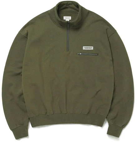 thisisneverthat-half-zip-pullover-sweatshirt-military-green-tn-20-ftp-003-army-green