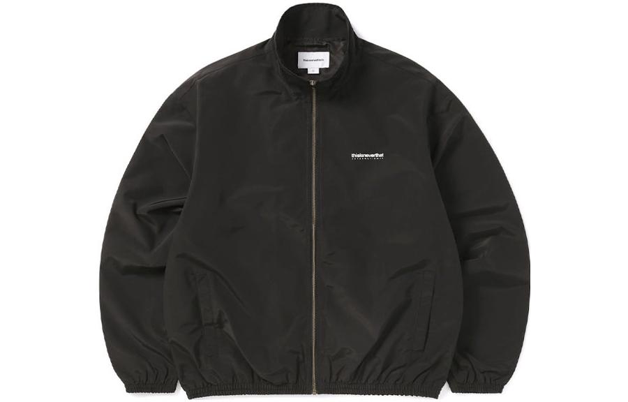 thisisneverthat INTL. Team Black Jacket Solid Long-Sleeve Outerwear TN230WOWLS01-BLK