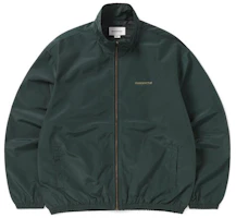 thisisneverthat INTL. Team Jacket Unisex Dark Green Full-Zip Stand Collar TN230WOWLS01-DGN thisisneverthat INTL. Team Jacket Unisex Dark Green Full-Zip Stand Collar TN230WOWLS01-DGN