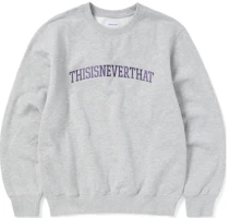 thisisneverthat Letter Print Crewneck Long Sleeve Sweatshirt Unisex TN230TSWCW02HGR thisisneverthat Letter Print Crewneck Long Sleeve Sweatshirt Unisex TN230TSWCW02HGR