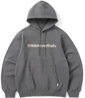 thisisneverthat Letter Print Hoodie Silver White Menswear TN220TSWHO01-QSL thisisneverthat Letter Print Hoodie Silver White Menswear TN220TSWHO01-QSL