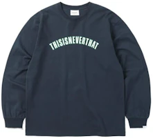 thisisneverthat Letter Print Pullover Hoodie Unisex Blue TN223TTSLT01-NVY thisisneverthat Letter Print Pullover Hoodie Unisex Blue TN223TTSLT01-NVY