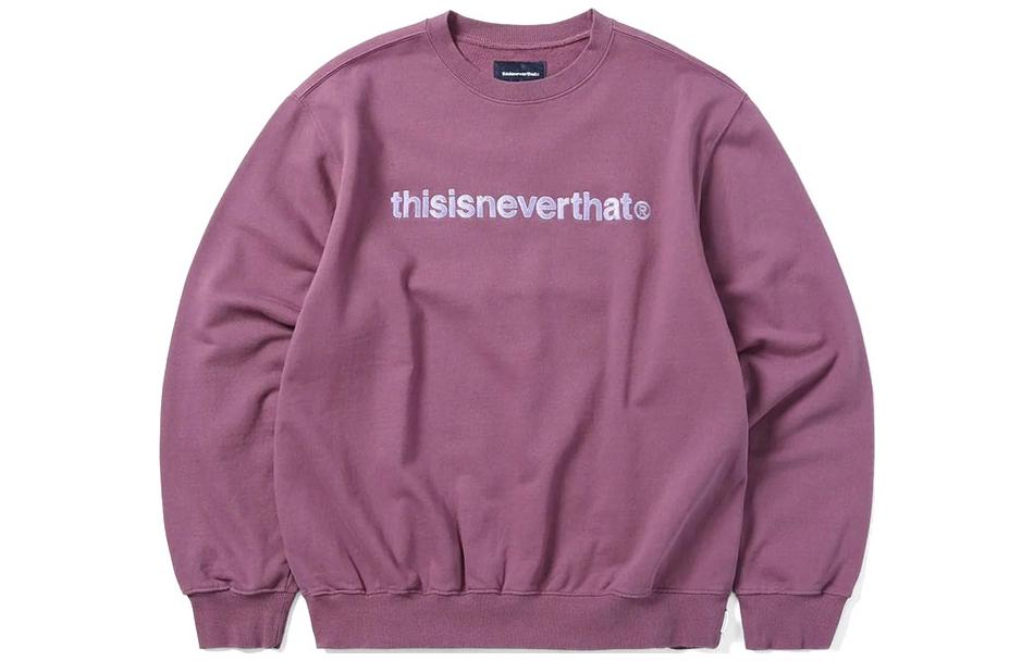 thisisneverthat Letter Print Sweatshirt Purple - TN220TSWCW01FSA