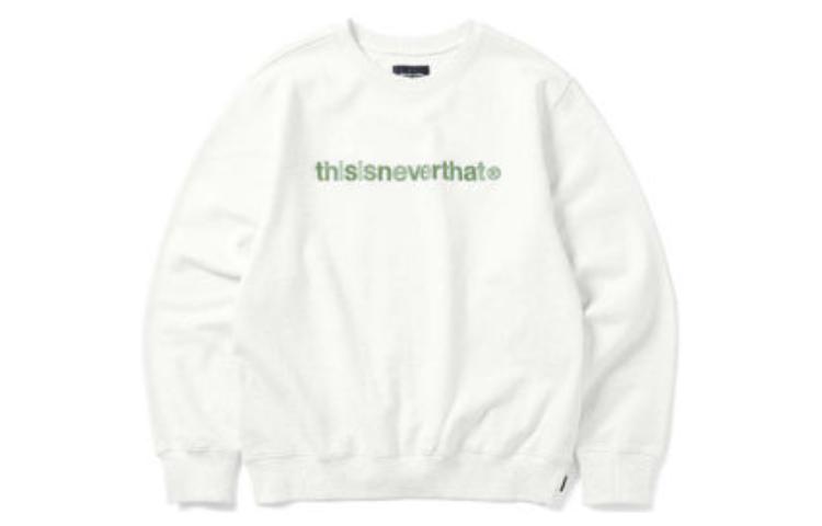 thisisneverthat Letter Print Sweatshirt White - TN220TSWCW01-WHT