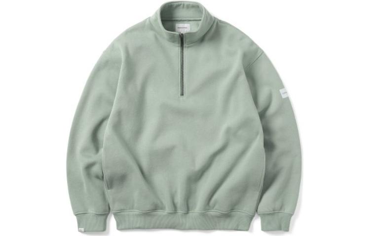 thisisneverthat Light Blue-Green Half-Zip Pullover Sweatshirt Unisex TN223TSWOW03LTL