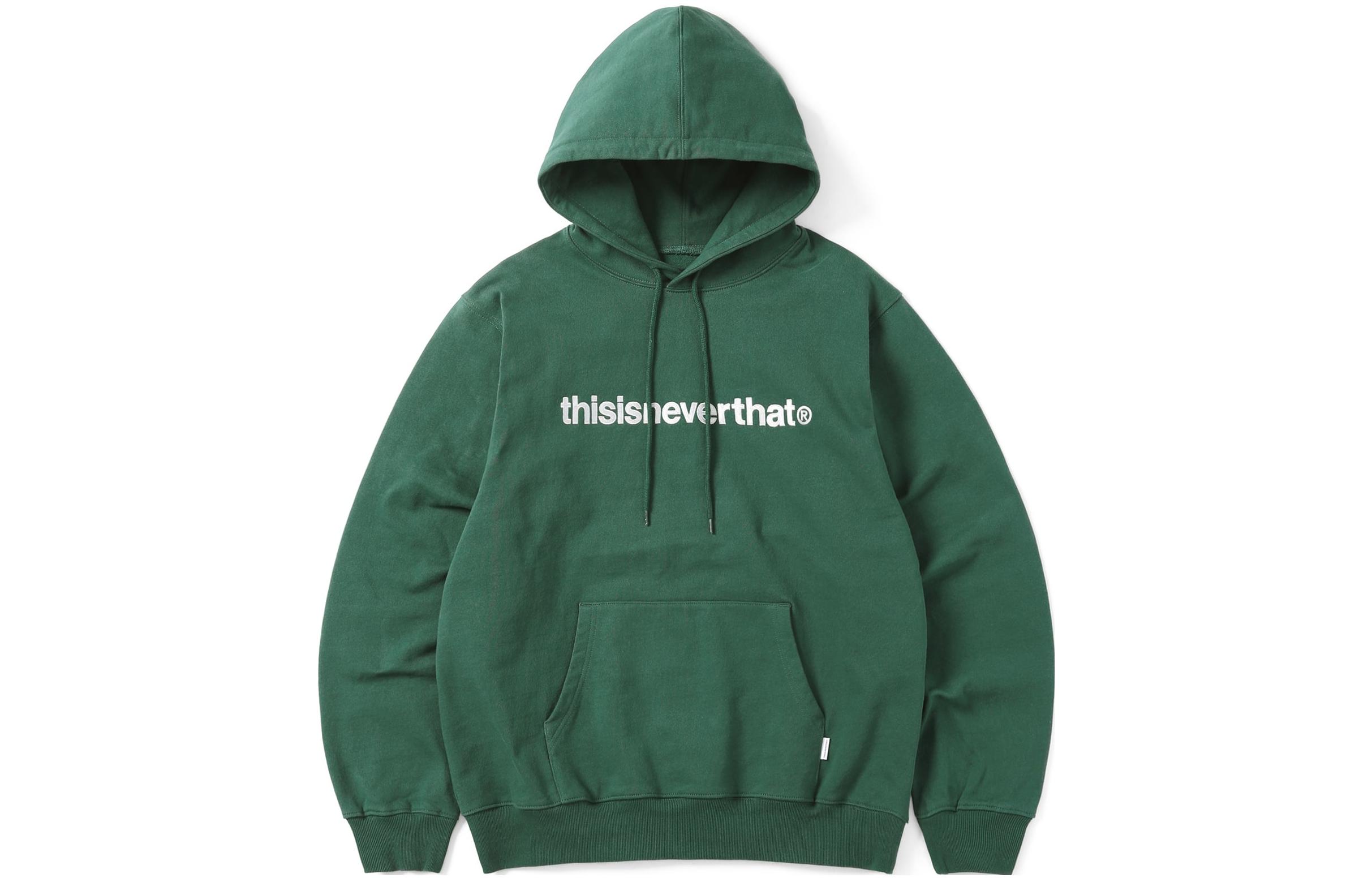 thisisneverthat Logo Print Hoodie Deep Green () TN220TSWHO01-DGN