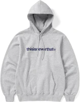 thisisneverthat Pullover Letter Hoodie Unisex. TN230TSWHO01HGR thisisneverthat Pullover Letter Hoodie Unisex. TN230TSWHO01HGR