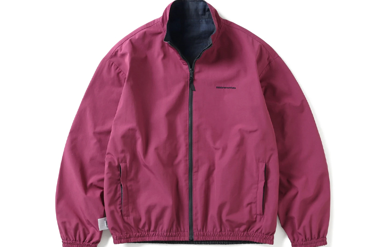 thisisneverthat Reversible Team Jacket Plum/Navy Dual-Sided Zip Track Jacket Unisex TN213WOWLS11