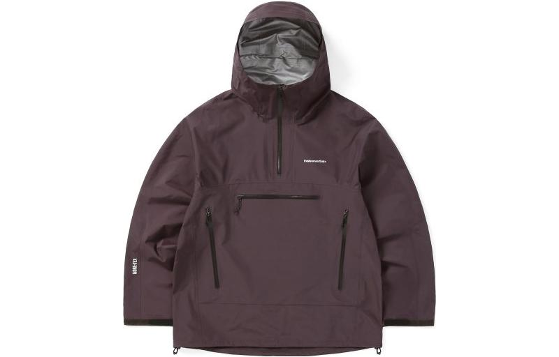 thisisneverthat Solid Brown-Red Hooded Pullover Casual Jacket. TN223GOWLS01DPP