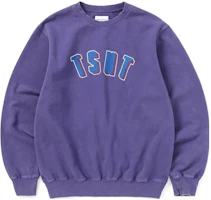 thisisneverthat SS23 Letter Print Sweatshirt Unisex Blue Purple TN223TSWH041 thisisneverthat SS23 Letter Print Sweatshirt Unisex Blue Purple TN223TSWH041