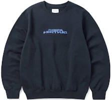 thisisneverthat SS23 Logo Embroidered Navy Blue Unisex Long Sleeve Sweatshirt TN223TSWH037 thisisneverthat SS23 Logo Embroidered Navy Blue Unisex Long Sleeve Sweatshirt TN223TSWH037